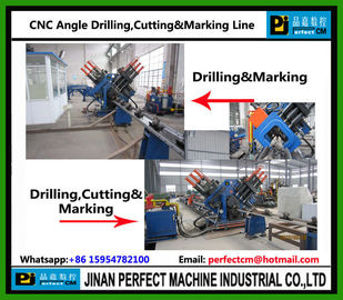 High Speed CNC Angle Drilling and Marking Line